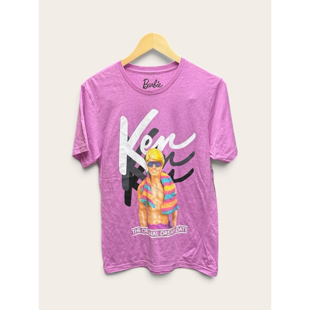 Barbie Ken The Original Dream Date Graphic Tee Pink Heather Hybrid Apparel S